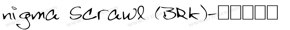 nigma Scrawl (BRK)字体转换